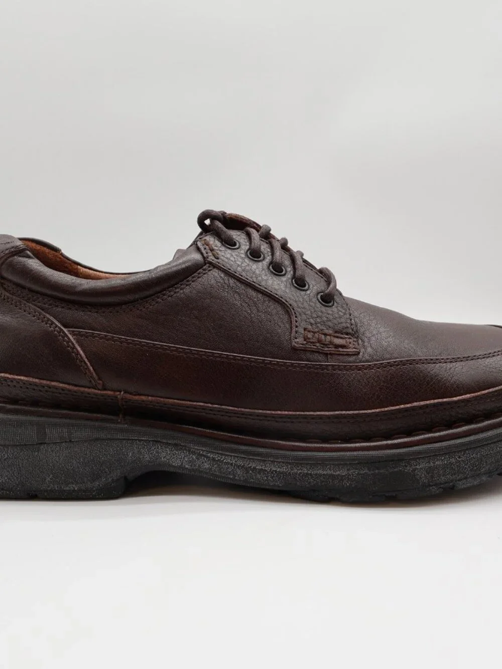 Hush Puppies Summit Persimmon Mens 8.5 Brown Leather Casual Oxfords